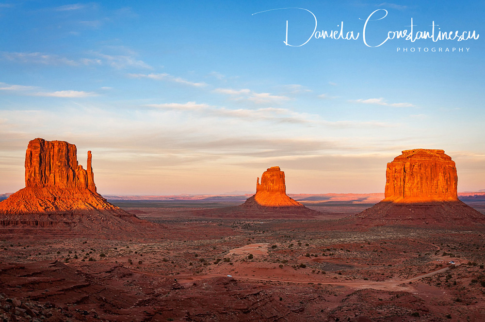 Monument Valley Mittens at Sunset